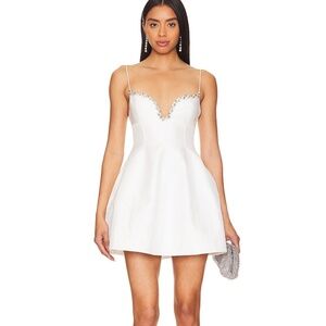 Acler White Mini Oakwood Dress